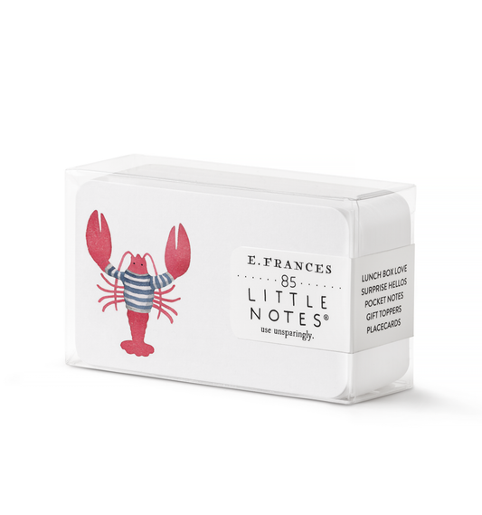 E. Frances Paper - Lobster Little Notes® – Boxed Set of 85 Mini Notecards