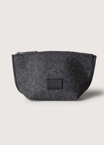 Hana Merino Wool Pouch Charcoal