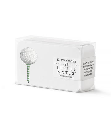 E. Frances Paper - Golf Tee Little Notes® – Boxed Set of 85 Mini Notecards