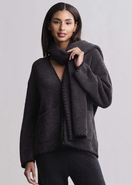 Cozy Chic Blanket Stitch Cardigan