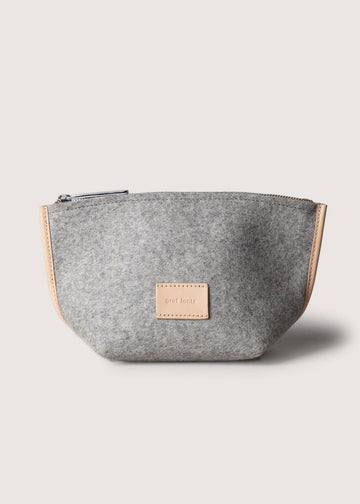 Hana Merino Wool Pouch Granite