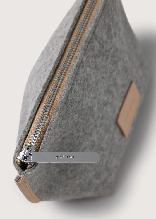 Hana Merino Wool Pouch Granite