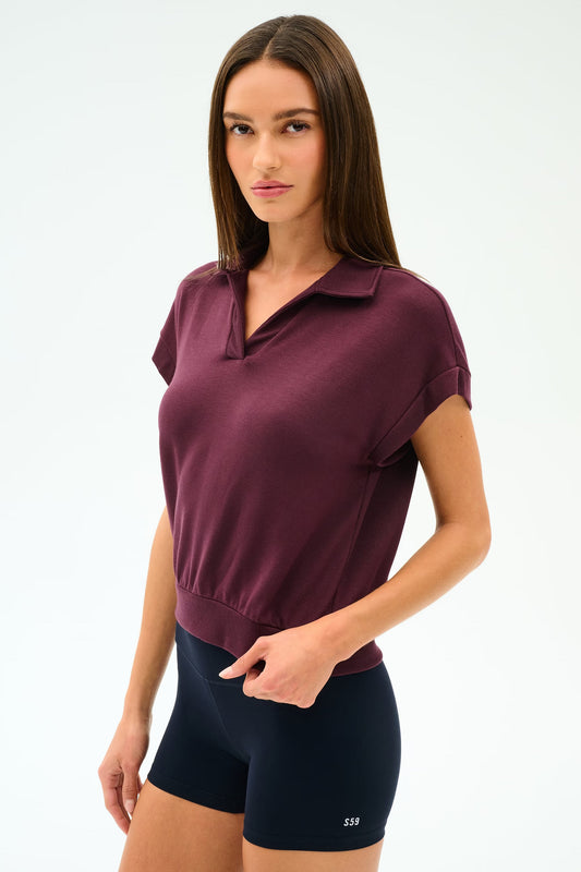 Evie Fleece Sleeveless Polo