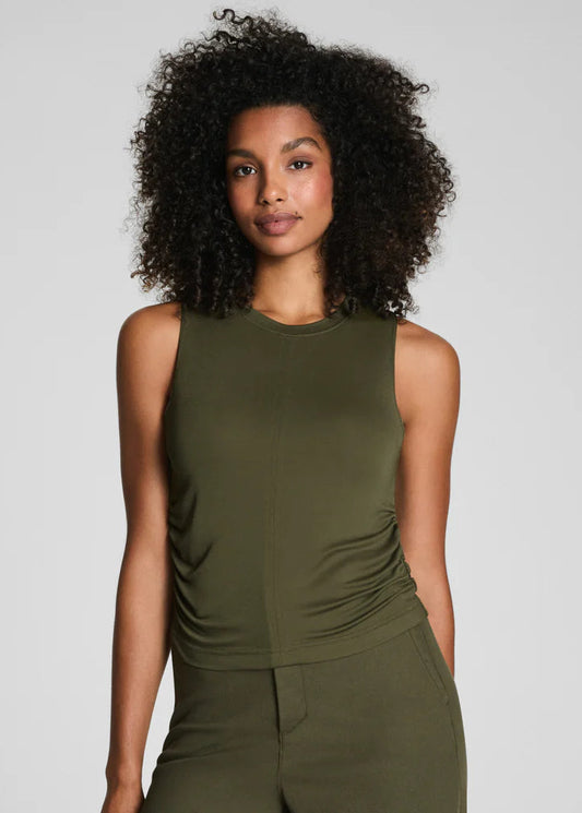 Sleek Jersey Ruched Tank