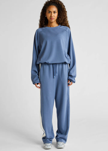 Luxury Contrast Wide Leg Pant