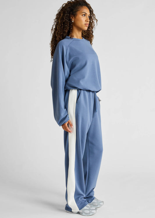 Luxury Contrast Wide Leg Pant