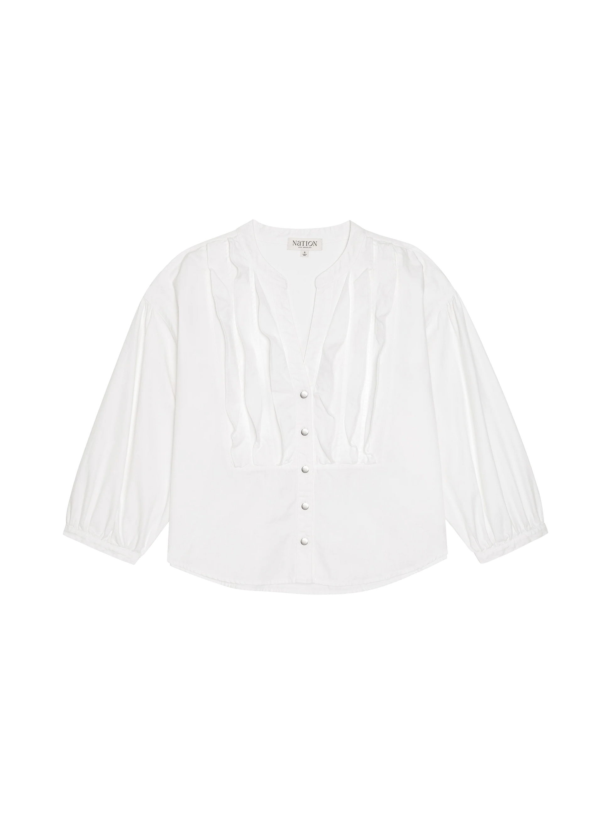 White blouse on a white background