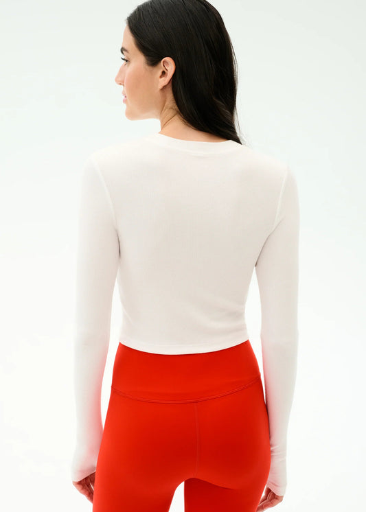 Louise Rib Long Sleeve Crop