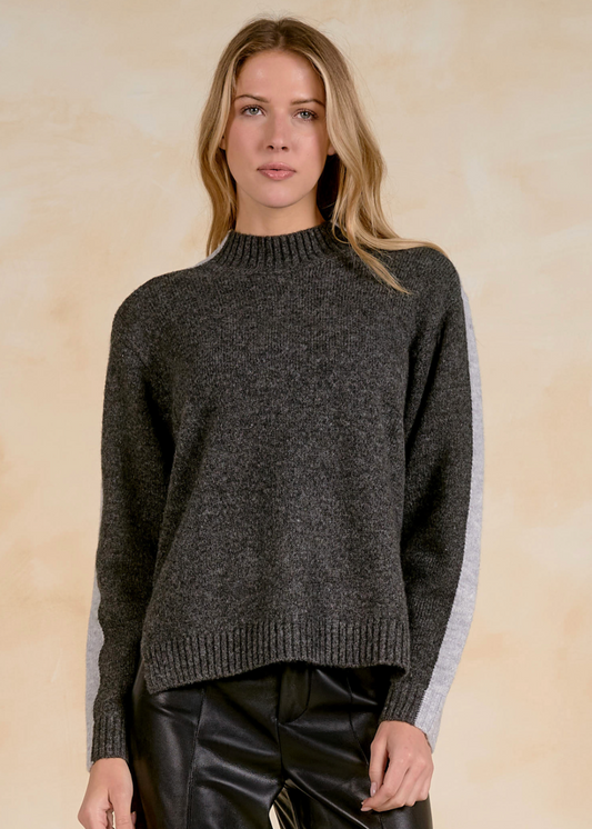 Colorblock Crew Neck Sweater