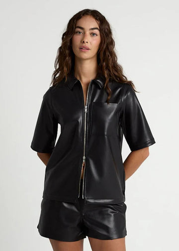 Vegan Leather Service Zip