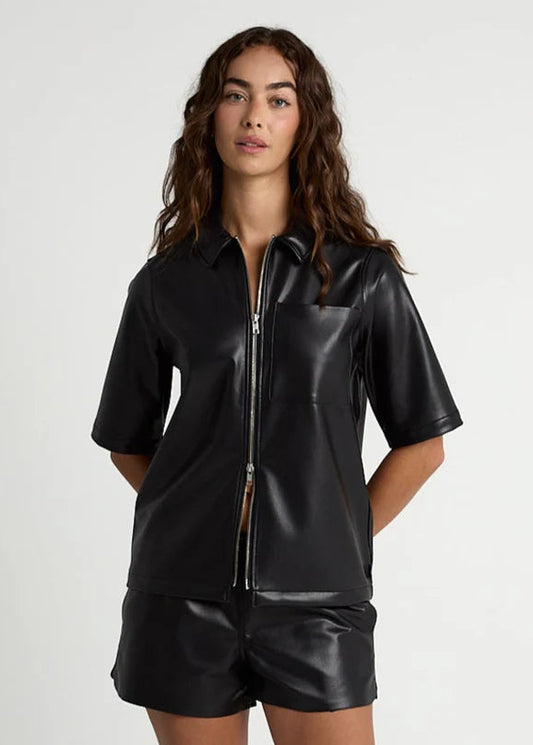 Vegan Leather Service Zip