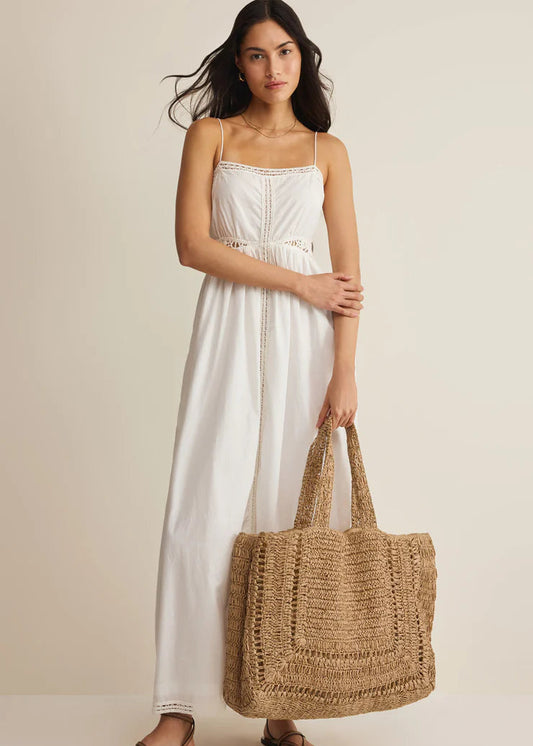 Hideaway Raffia Tote