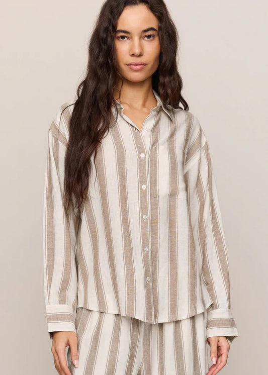 The Perfect Striped Button Up