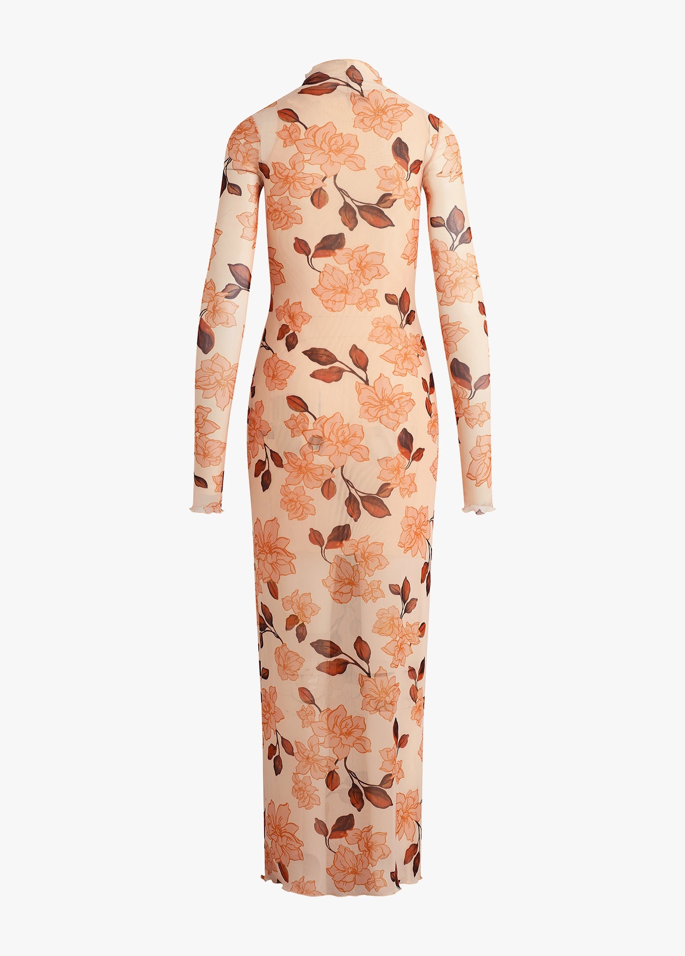 Floral patterned dress on a white background