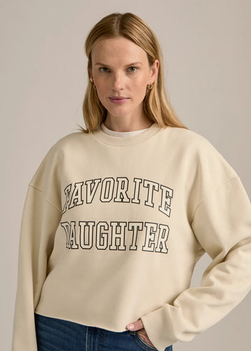Cropped Collegiate Sweatshirt