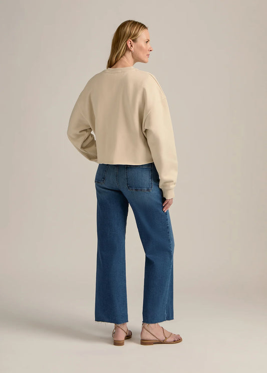 Cropped Collegiate Sweatshirt